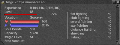 Signature for player Mage