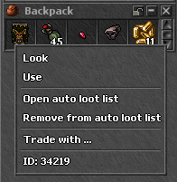 Auto Loot add message