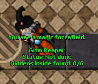 Portal OnLook information for the Grim Reaper hunting area