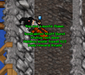 Portal OnLook information for the Soultainter Staff Quest