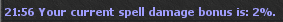 Spell damage command result